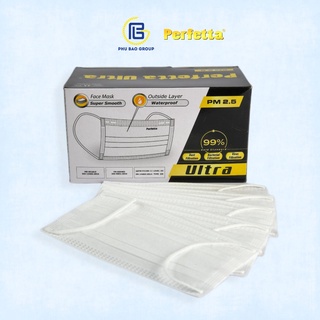 Combo 5 KTYT Perfetta Ultra [khẩu trang y tế cao cấp kháng khuẩn 4 lớp]( 35 cái / hộp)