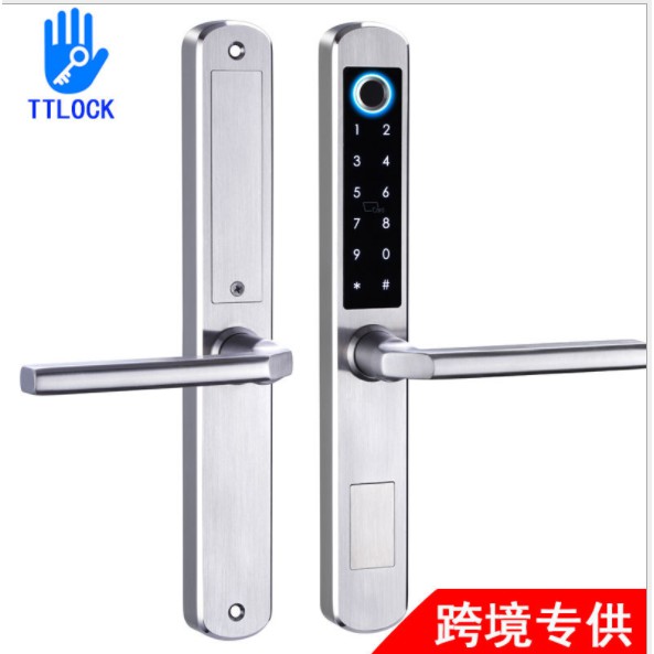 Khóa cửa vân tay, thẻ từ dùng cho cửa nhôm, cửa sắt, điều khiển qua app - TTlock