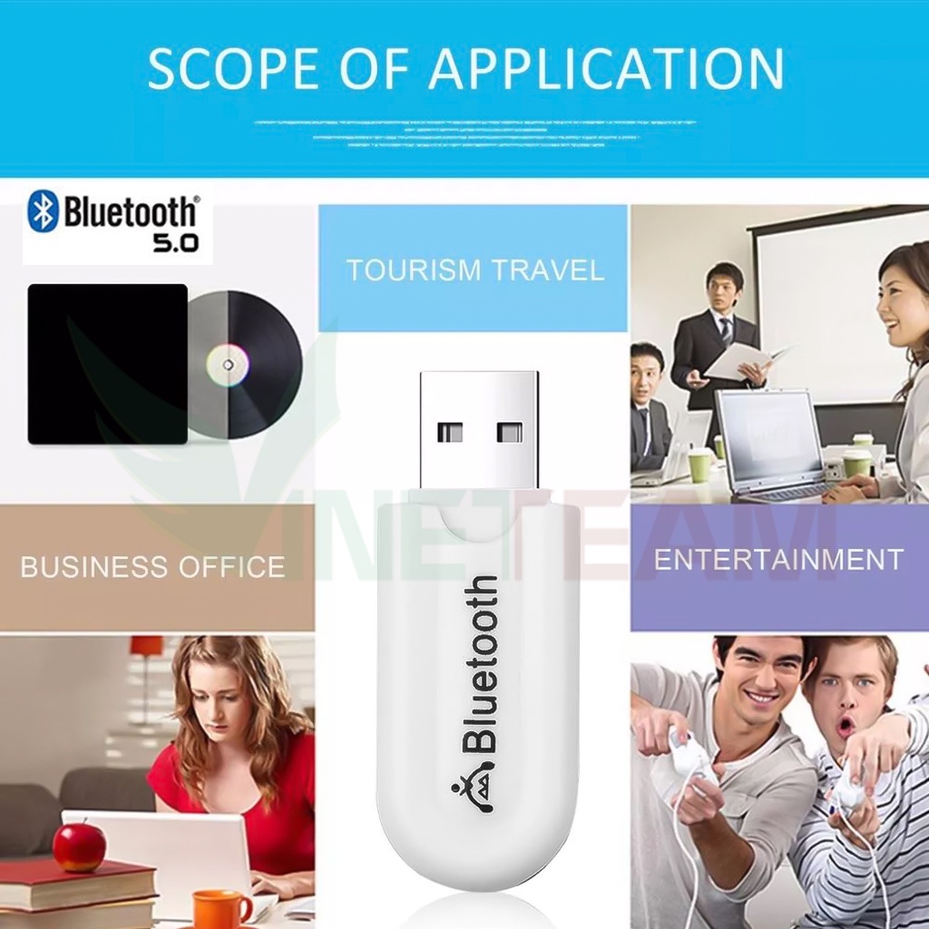 Usb Bluetooth HJX-001 Chuyển Loa Thẻ Nhớ Thành Loa Blutooth 5.0 HJX-001 -dc4758