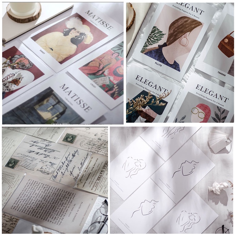 TẤM ẢNH BÌA_ POSTCARD TRANG TRÍ , Ảnh bìa dày đẹp, phụ kiện decor, đạo cụ chụp ảnh