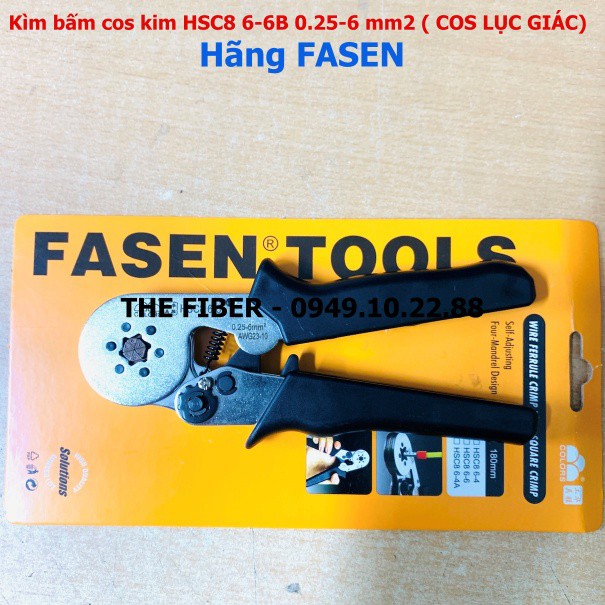 Kìm bấm cos kim HSC8 6-6B 0.25-6 mm2 ( COS LỤC GIÁC)