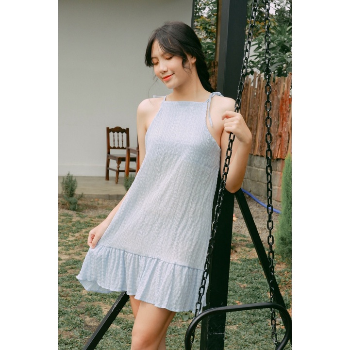 Đầm yếm , cột nơ vai , hot hit 2022 - Ảnh Thật - AAG99 Shop