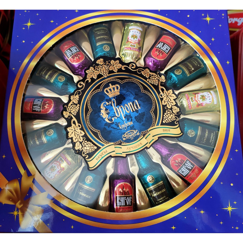 Kẹo Socola rượu Ebpona Nga 250g