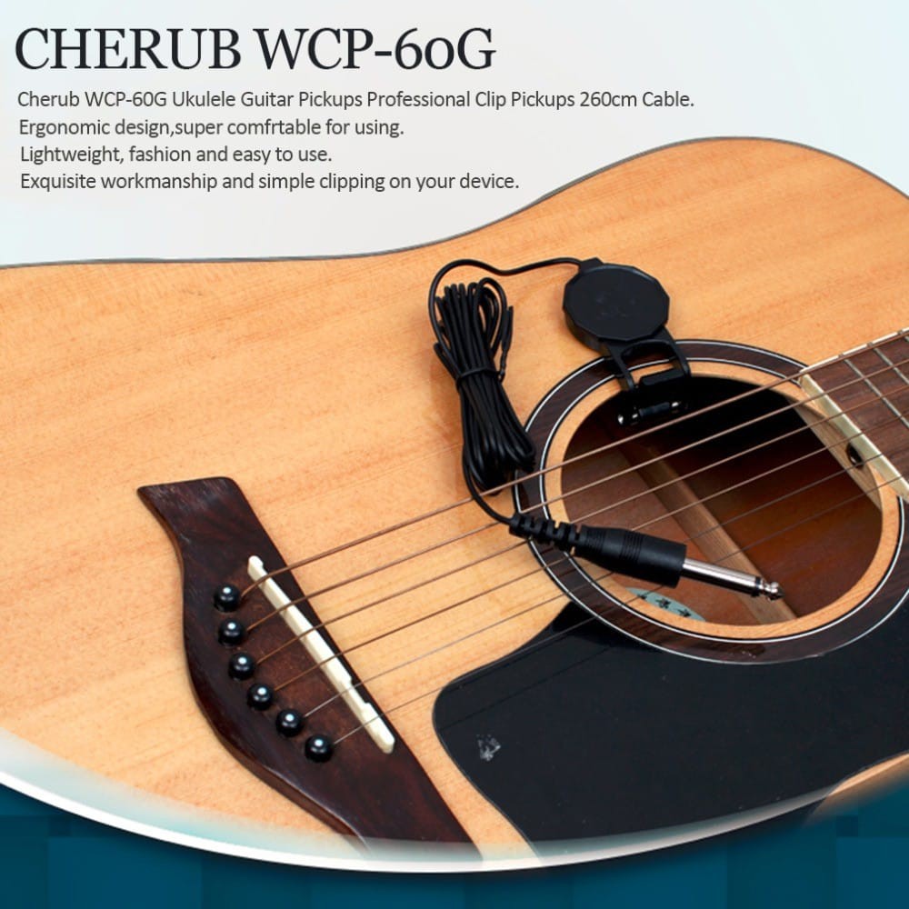 Pickup Đàn Guitar Cổ Điển Wcp-60g 1 / 4 Inch Jack 2.5m