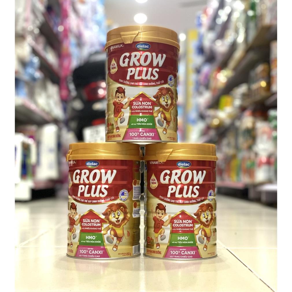 Sữa Dielac Grow Plus 1+ vs 2+ vs 3+ 850G (Mẫu mới)