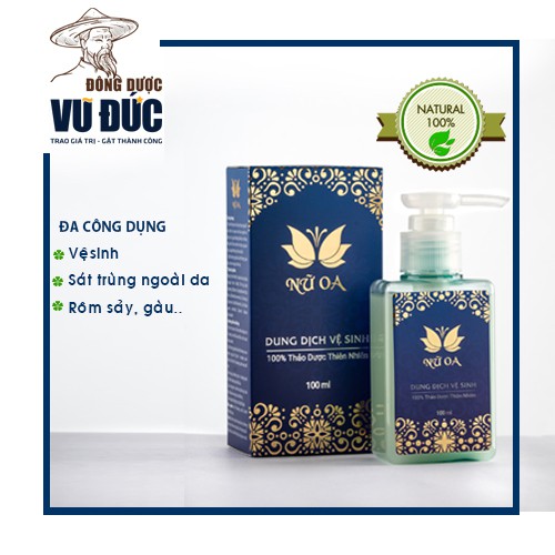 [CHINH HANG], DUNG DỊCH VỆ SINH NỮ OA, 100% Thảo Dược Thiên Nhiên, Nấm, Ngứa, Hôi, Thơm Mát, Đông Dược Vũ Đức, 100ML