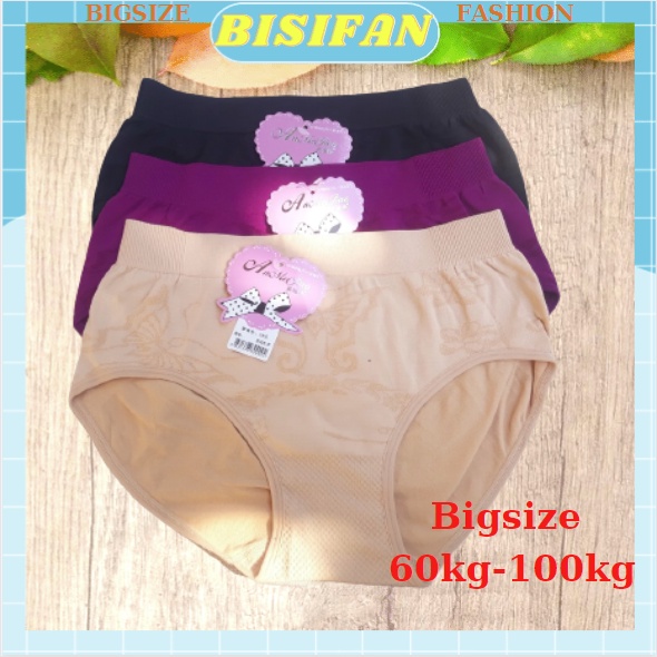 Quần lót nữ co dãn 4 chiều 8407 3XL 4XL CẠP CAO chất dầy đẹp from to cho người béo mập 60kg 70kg 80kg 90KG