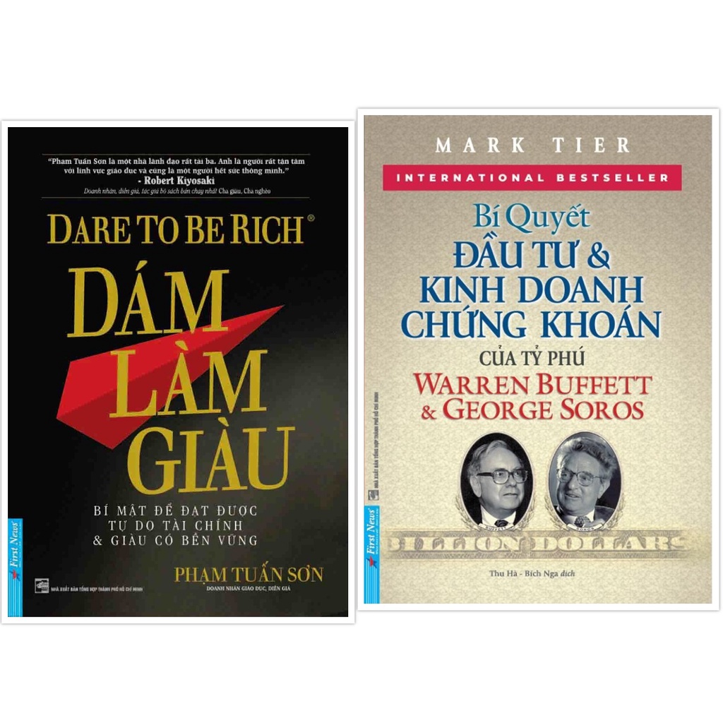 Sách Combo Dám Làm Giàu + Bí Quyết Đầu Tư Và Kinh Doanh Chứng Khoán FirstNews