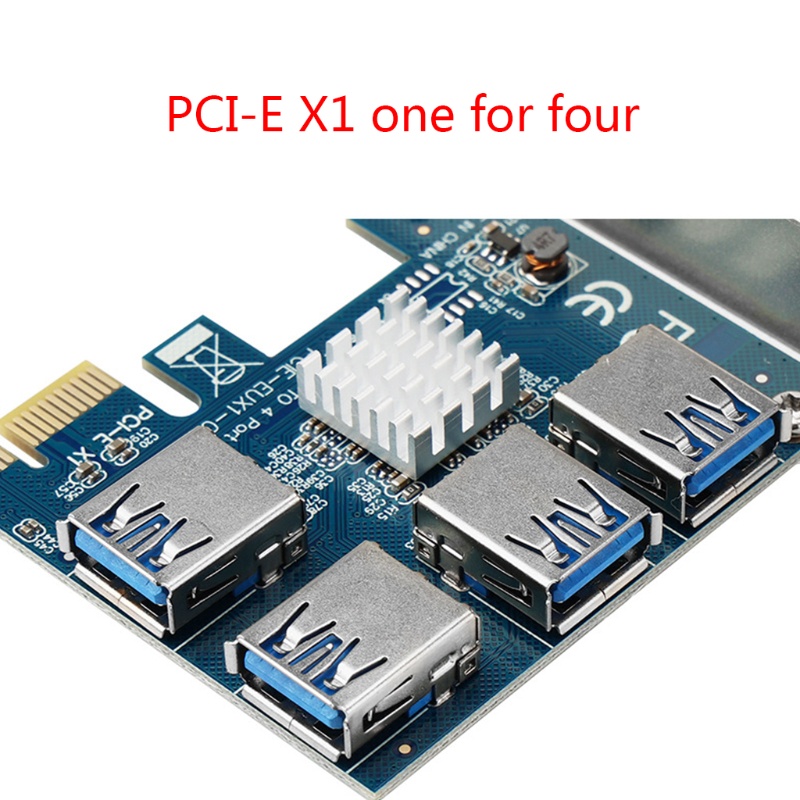 Card Mở Rộng Pci-E 1x Sang 16x Usb 3.0 4 Cổng Pci-E Cho Gpu Miner | BigBuy360 - bigbuy360.vn