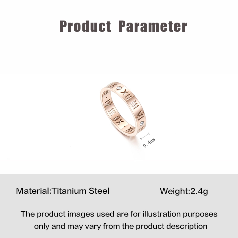 Nhẫn MAYEBE LAVEND Thép Titan Màu Vàng Hồng Cho Cặp Đôi