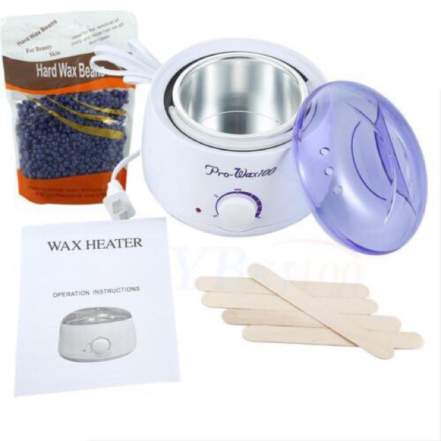 COMBO NỒI WAX LÔNG KÈM 100gr SÁP HARD WAX TẶNG KÈM 10 QUE WAX | BigBuy360 - bigbuy360.vn