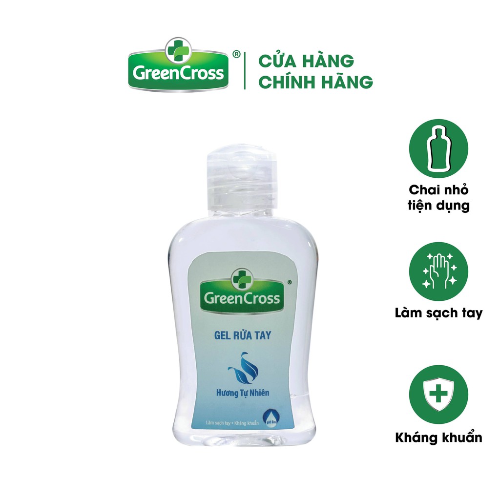 Gel Rửa Tay Green Cross Hương Tự Nhiên Chai 100ml - 100395701
