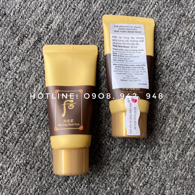 Mặt nạ nóng Lộc Nhung Whoo Nok Yong Energy Mask 30ml