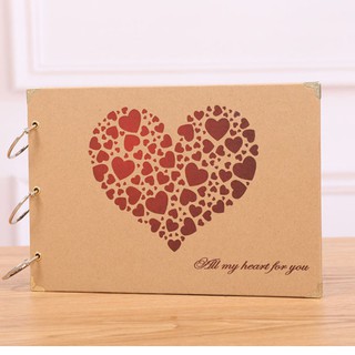 Album ảnh bìa cứng All  my heart for you size 27*20 cm