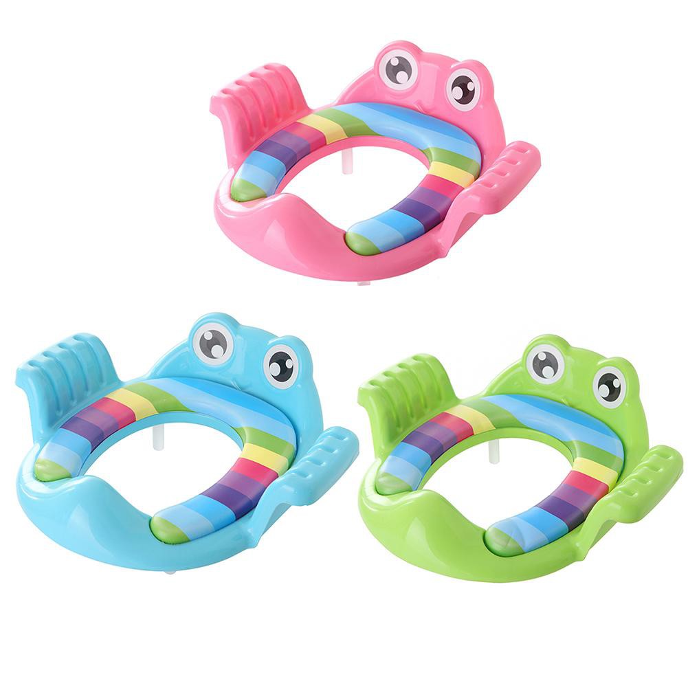 Đệm ngồi hỗ trợ đi vệ sinh cho bé thiết kế hình chú ếch dễ thương tiện dụng