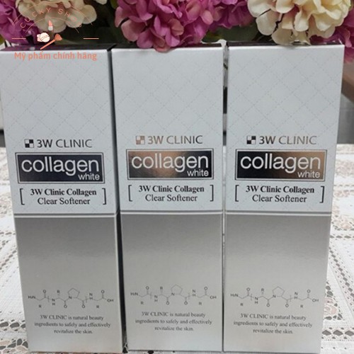 [ SALE XẢ KHO ] Nước hoa hồng trắng da 3W Clinic Collagen White 150ml