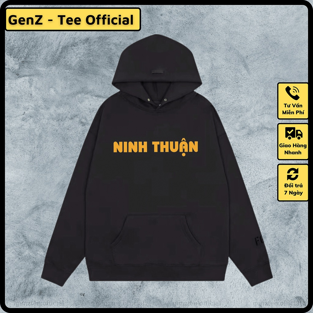 Áo Hoodie Nỉ Local Brand Tỉnh Ninh Thuận, Áo Hoodie 63 Tỉnh Thành Có Mữ Dày Dặn Nam Nữ Đủ Size