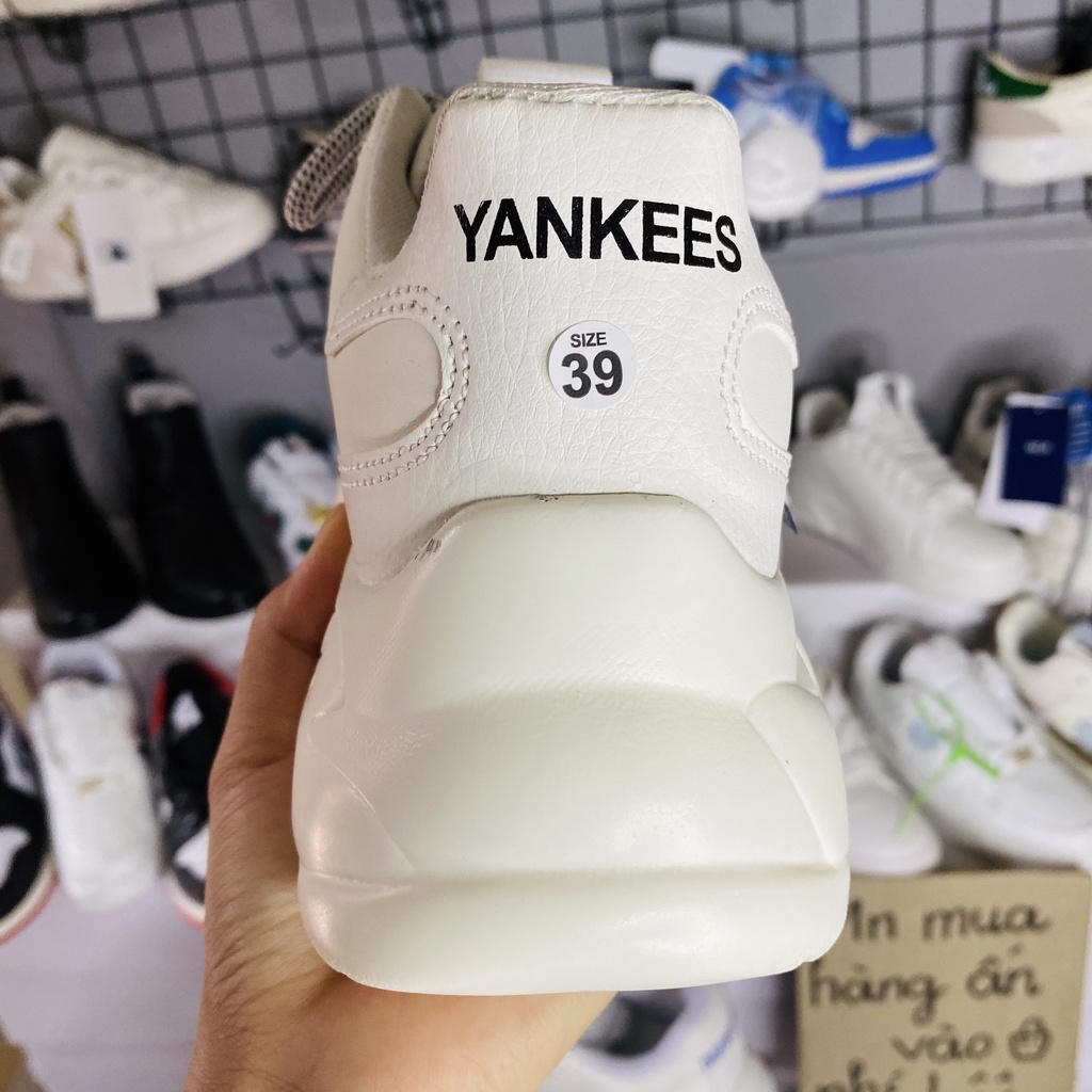 Giày 𝐌𝐋𝐁 NY nam nữ độn đế 5cm chữ Vàng - Alitastore