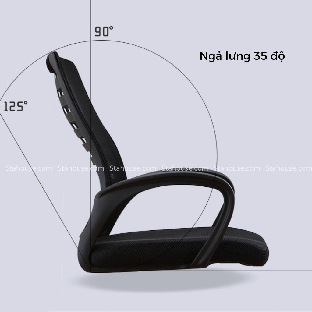 Ghế xoay văn phòng làm việc lưng A khung chắc chắn đệm êm GVP408 Stahouse Official Chair HN