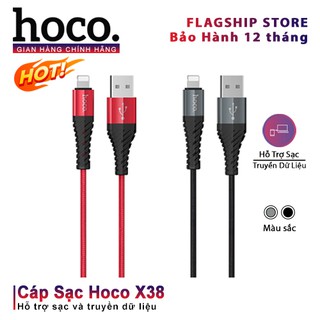Cáp sạc hoco x38 chính hãng tích hợp sạc và truyền dữ liệu lightning, type c, micro