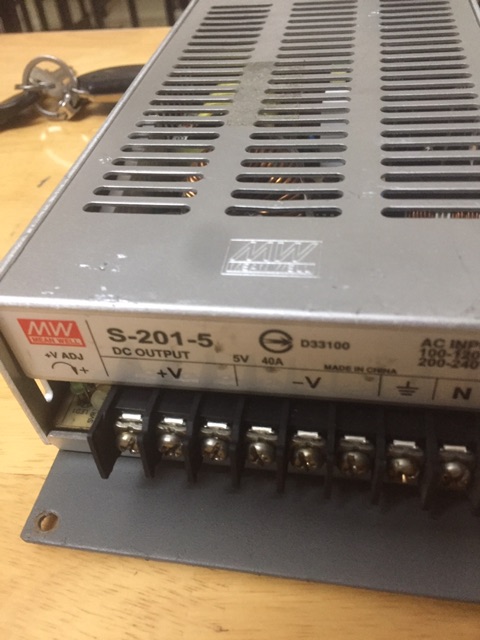 Nguồn MW s-201-5.   5v/40a