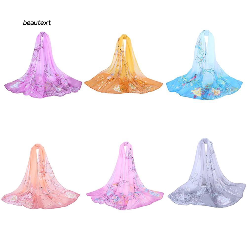 Khăn choàng đi biển họa tiết hoa nhiều màu sắc thời trang