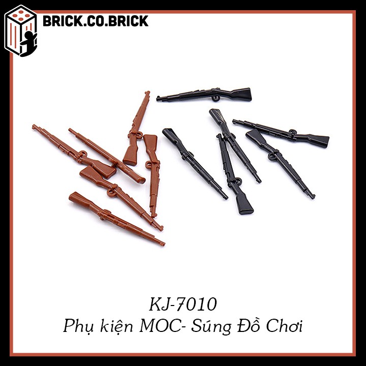 Vũ Khí Hiện Đại Đồ Chơi Phụ kiện MOC Army Lắp Ráp Minifig Mô Hình Sáng Tạo Trang Trí Quân Đội KJ-7010a