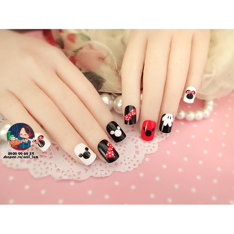 Móng Giả - Nail Hoạt Hình [Sẵn Keo - Đóng Hộp 24 Mẫu Đủ Size]