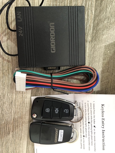 Sản phẩm gia đình làm: Phụ tùng ô tô/ 1 bộ khóa cửa 24V/G2264