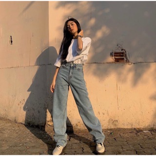 Quần jeans suông basic siêu chất
