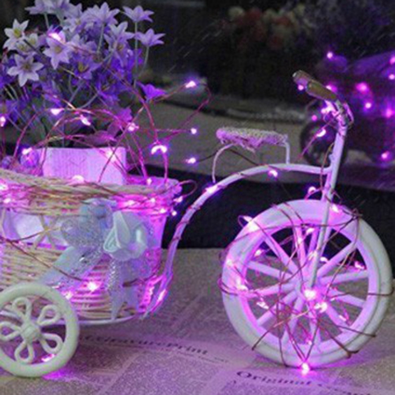 Dây đồng mạ bạc 5M 50LED chiếu sáng trang trí tiệc