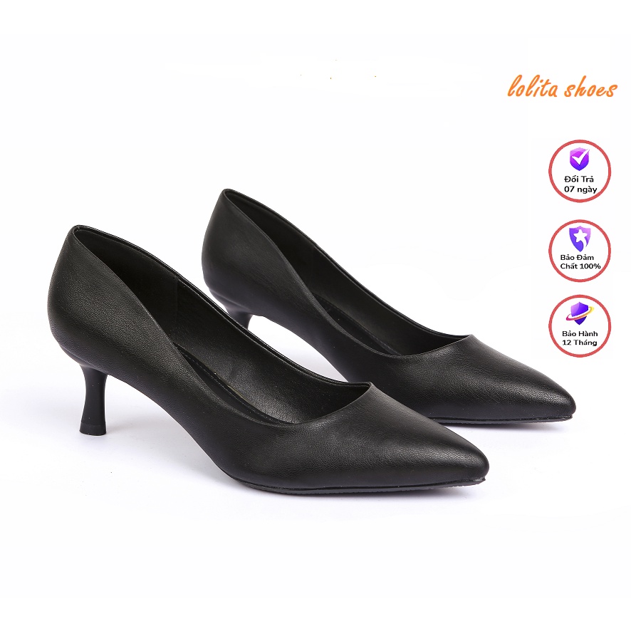 Giầy nữ công sở cao gót 5p da mềm cao cấp