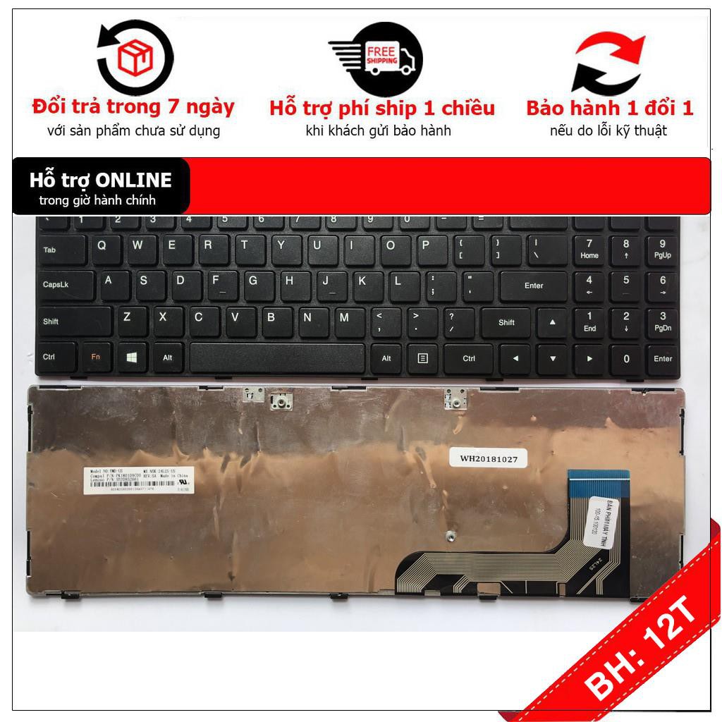 [BH12TH] Bàn phím Laptop Lenovo Ideapad 100-15IBY B50-10 Cáp Lệch Bên Trái - Hàng Mới 100% Bảo hành 12 Tháng