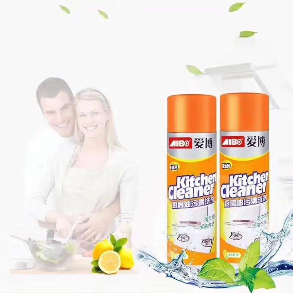 Bình xịt tẩy rửa nhà bếp KITCHEN CLEANER 500ml xịt bọt tuyết tẩy rửa siêu sạch, Bình xịt tẩy rửa đa năng vệ sinh nhà bếp