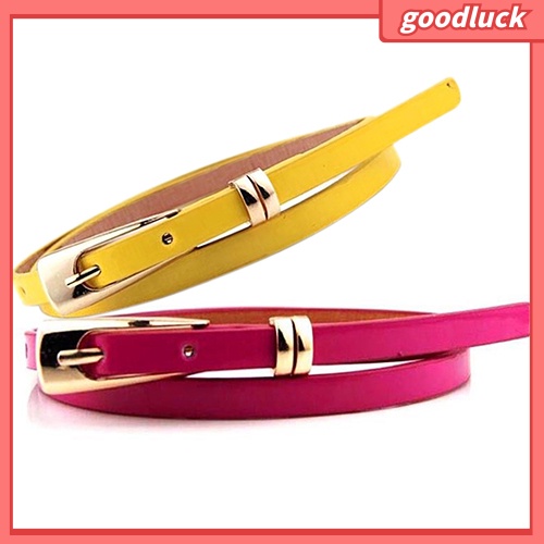 Dây Nịt Nữ, Giả Da, Bản Hẹp