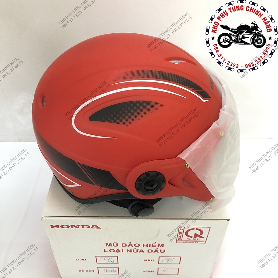 Mũ bảo hiểm nửa đầu có kính Matt 2020  sz XXL - Hàng chuẩn chính hãng !!!