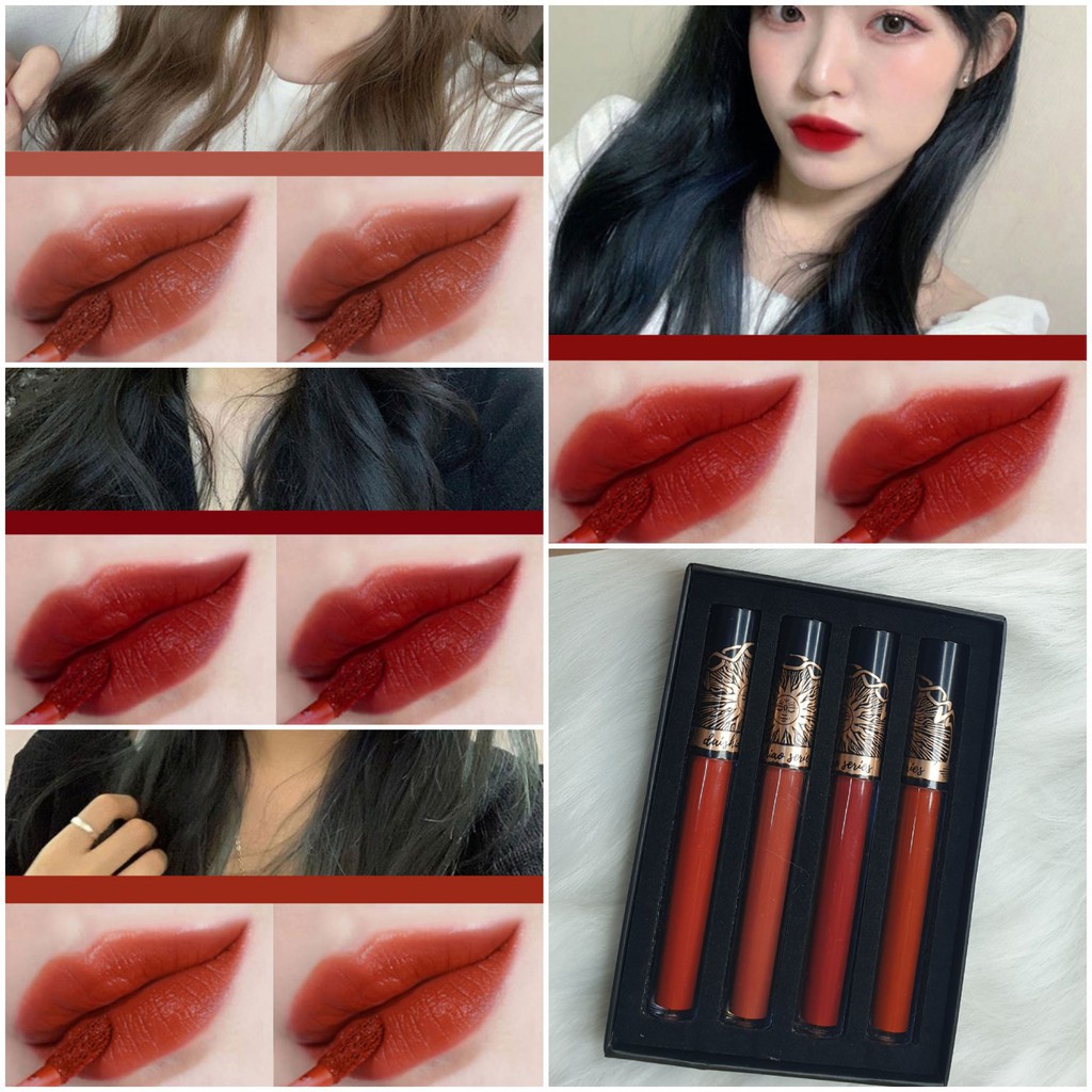 SET 4 Son Kem Lì DAISHIAO Mĩ Phẩm Nội Địa Trung KING DC Thiết Kế Mới Lạ Độc Đáo Màu Lâu Trôi | BigBuy360 - bigbuy360.vn