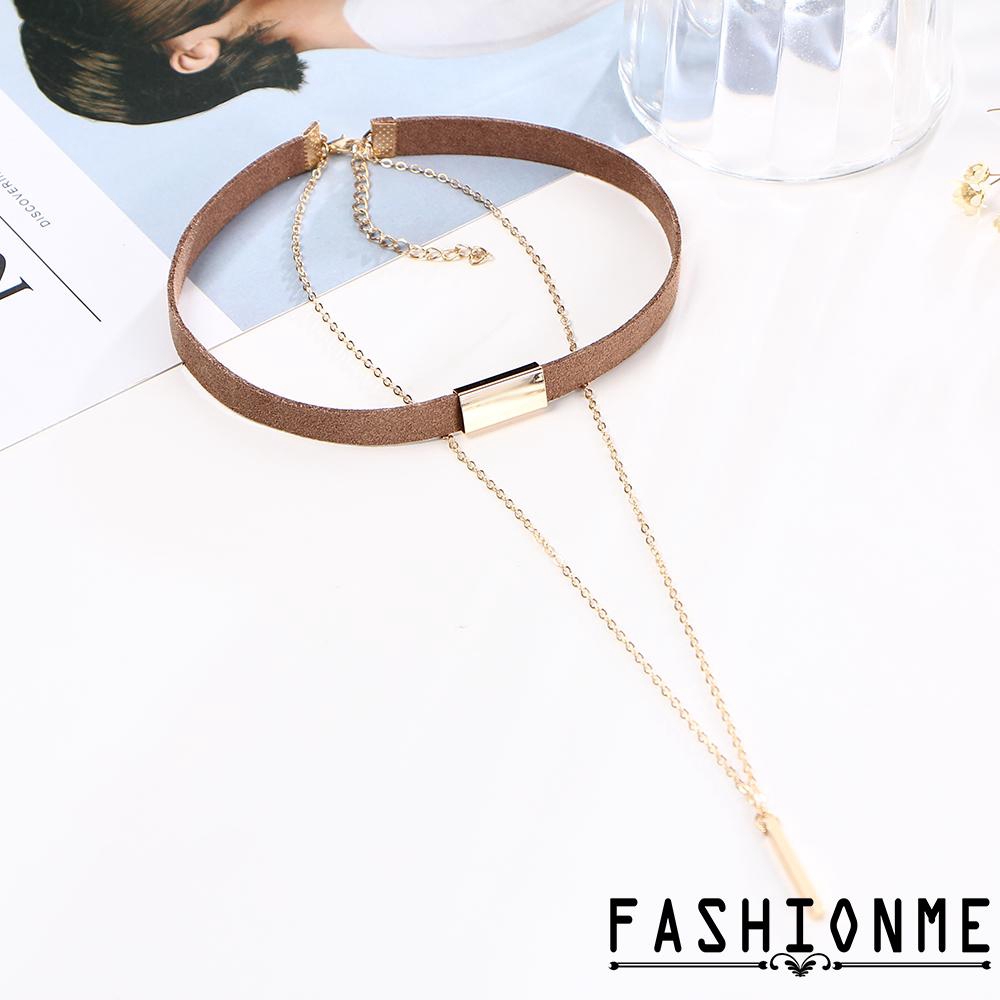 Vòng cổ choker mạ vàng thời trang