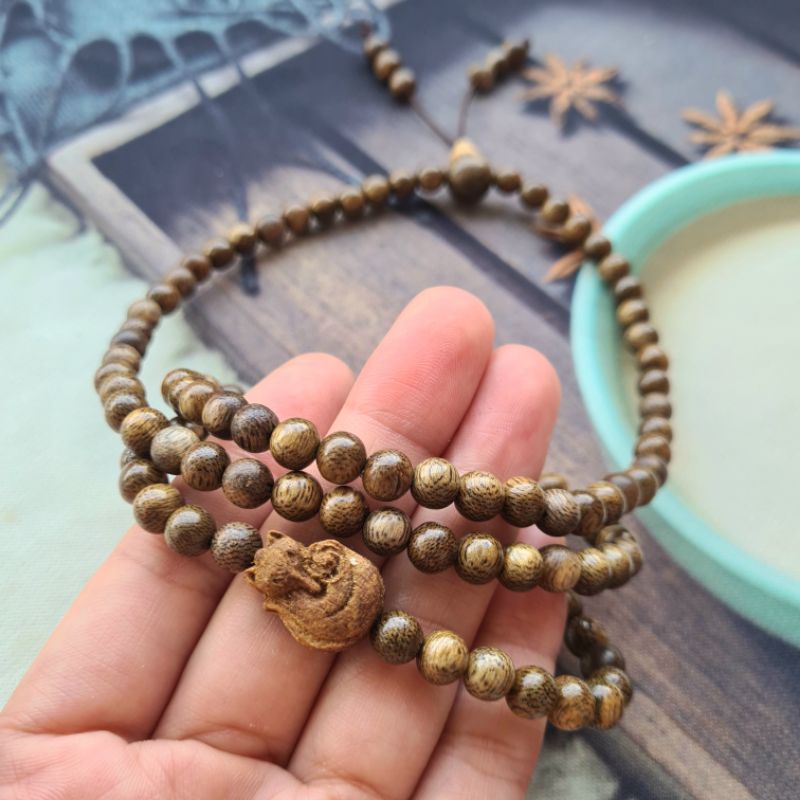 Vòng Tay Trầm Hương 108 Mix Hồ Ly Tặng Kèm Hộp Gấm - N94 | BigBuy360 - bigbuy360.vn