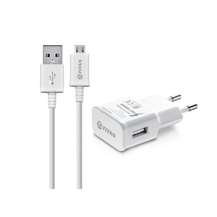 Bộ sạc nhanh Micro USB, Combo sạc gồm Củ Sạc Nhanh Kèm Dây Chân Samsung Hỗ Trợ sạc nhanh 3.0 - Titan - Hàng Chính Hãng