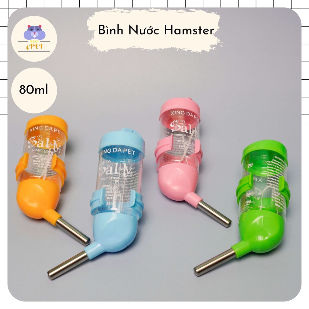 [Phụ Kiện] Bình Nước Cho Hamster 🥛 80ml - 120ml