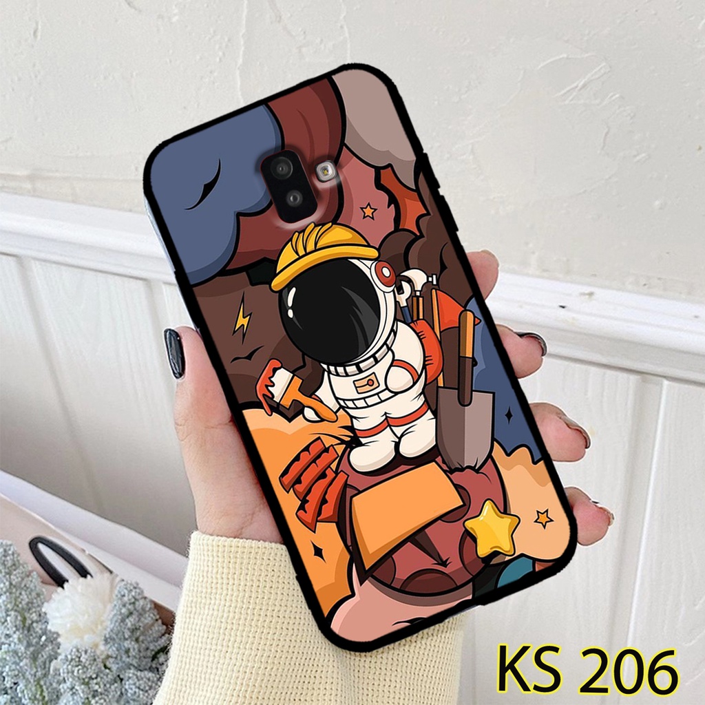 Ốp lưng Samsung J6-2018/J6 PLUS/J8-2018 in hình Phi Hành Gia_KINGSTORE.HN_Ốp SS  J6/J6 PLUS/J8