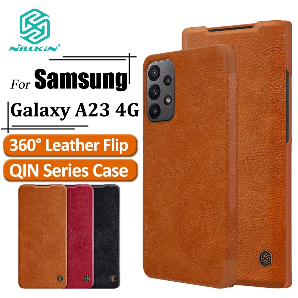 Bao Da Điện Thoại Nắp Lật Hiệu NILLKIN Có Giá Đỡ Cho Samsung A23 4G