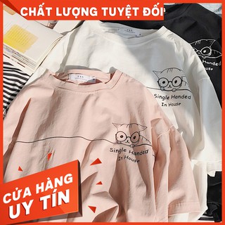 Áo thun tay lỡ mèo