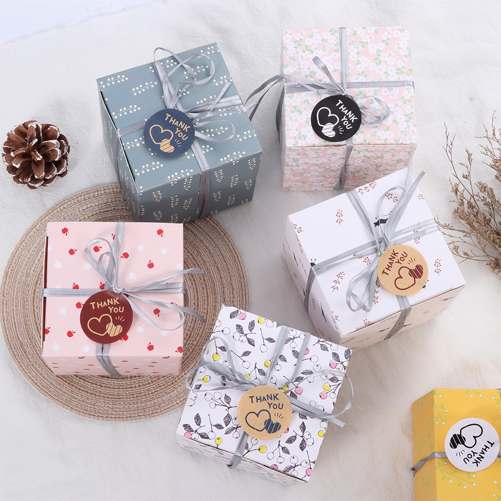 Bộ nhãn dán hình trái tim in chữ &quot; Thank you &quot;