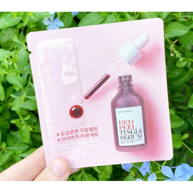 Gói dùng thử tinh chất Red Peel So's Natural Red Peed Tingle Serum 2.5ml