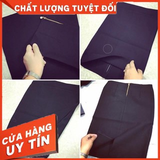 CHÂN VÁY CÔNG SỞ THUN ÔM ĐEN