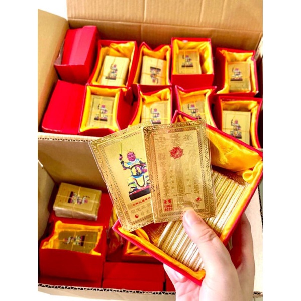 thẻ kim bài kim loại để ốp ví siêu bền đẹp( thái tuế)