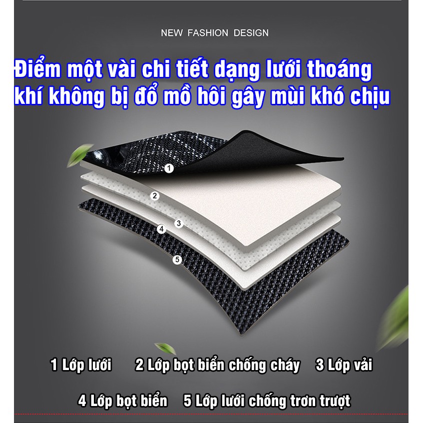 Bộ tựa lưng kèm lót ghế hạt gỗ phối dạ họa tiết cao cấp cho ghế ô tô - ghế văn phòng