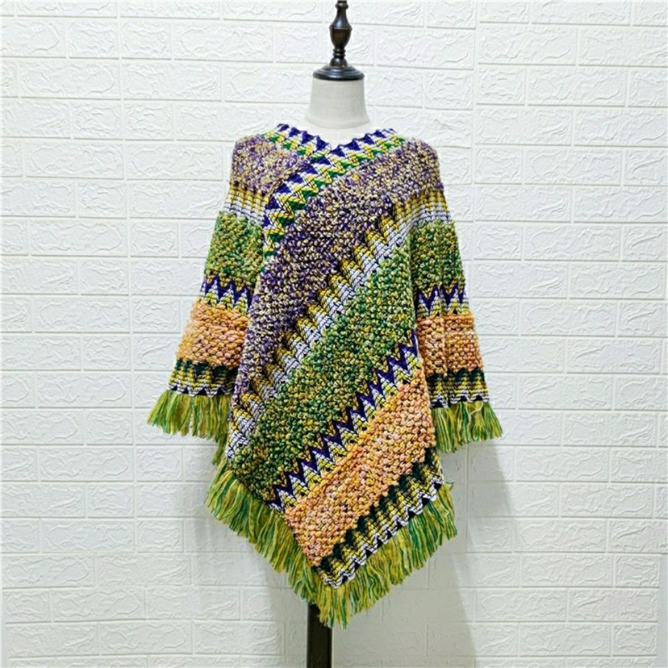 Áo choàng len cánh dơi phối tua rua thời trang 2021
 | BigBuy360 - bigbuy360.vn